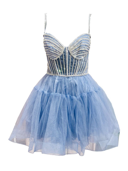 Abito Cerimonia convertibile inTulle Carta da Zucchero 6619S