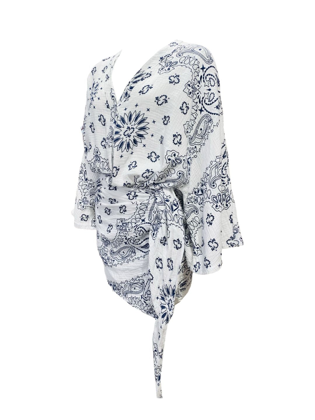 Abito Corto Bandana Bianco