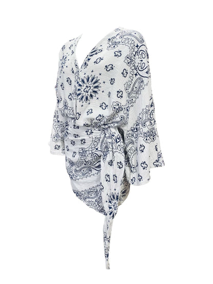 Abito Corto Bandana Bianco