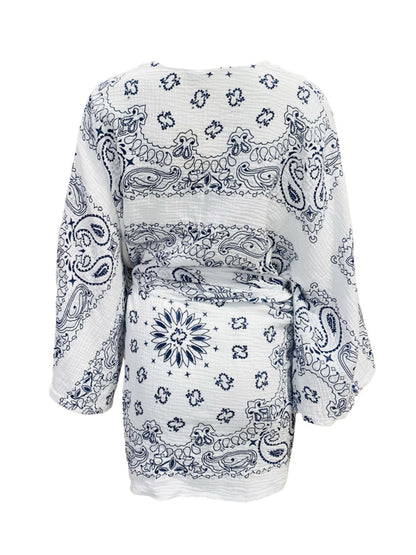 Abito Corto Bandana Bianco