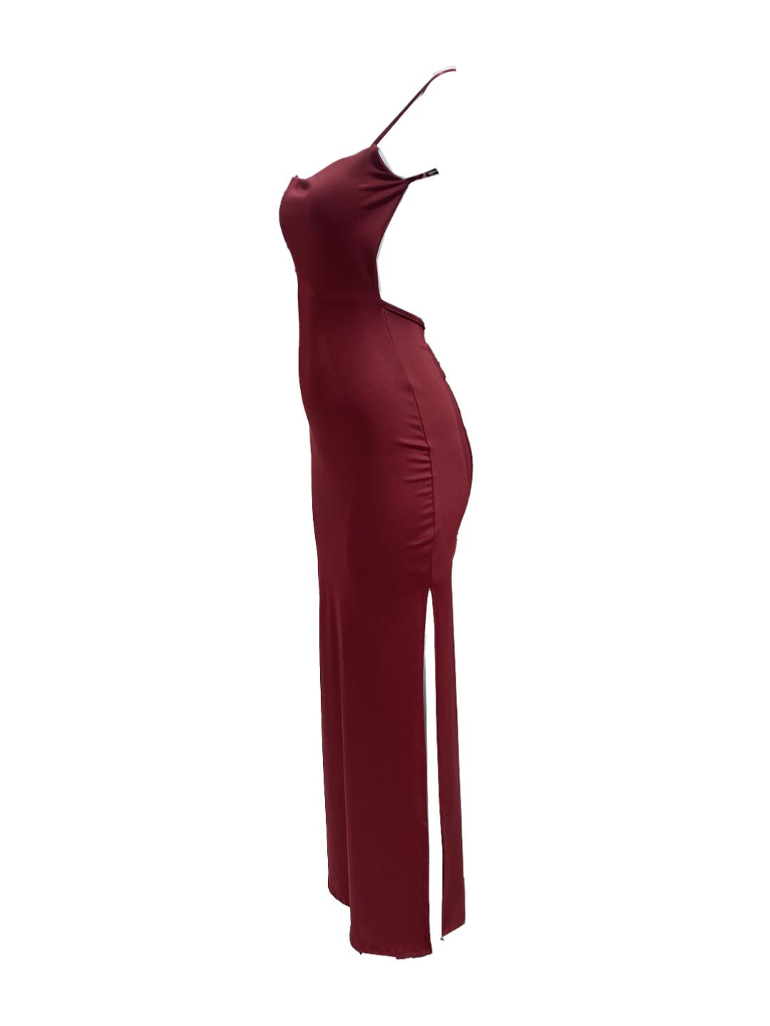 Abito Lungo Aderente Bordeaux 9960
