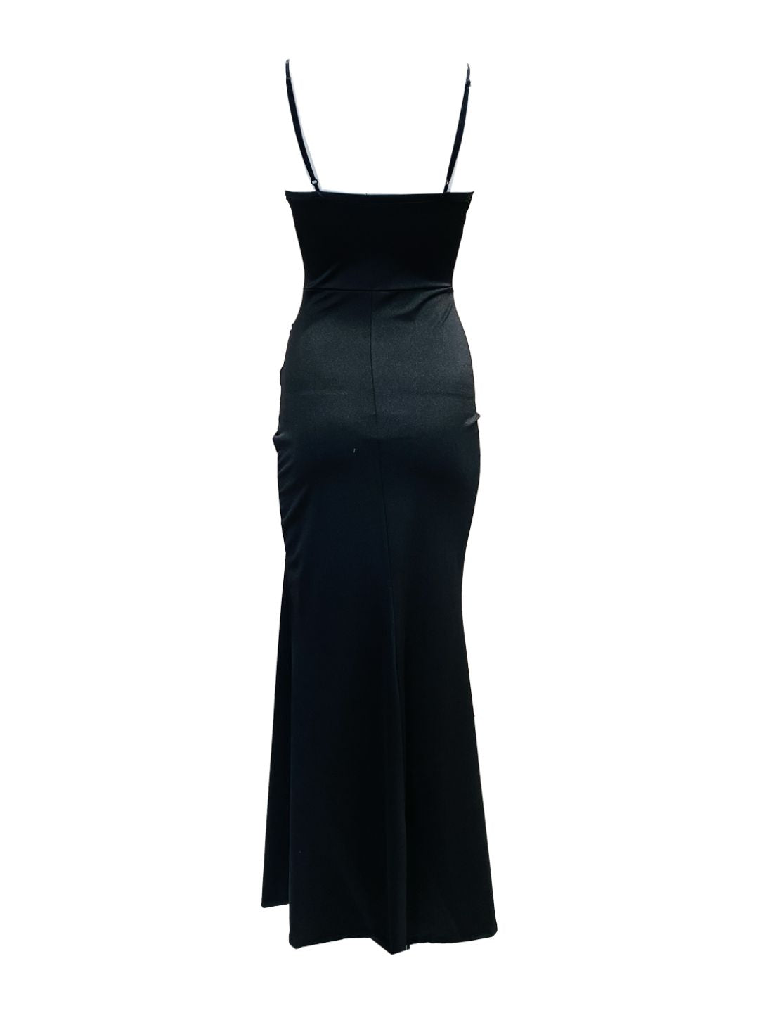 Black Long Fitted Dress 9960