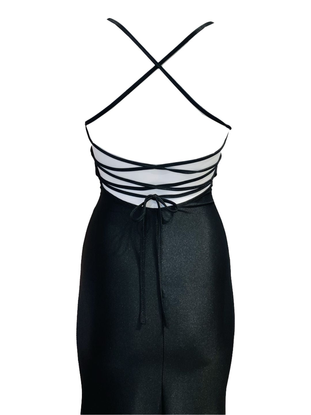 Abito Lungo Aderente Nero 12943