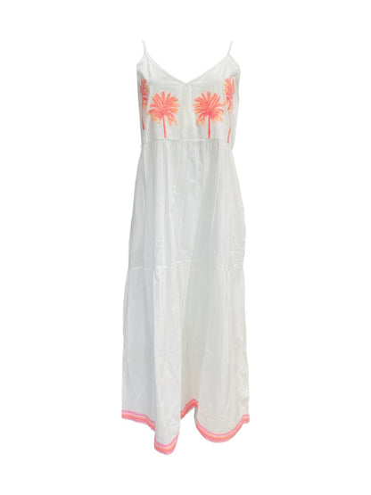 Abito Lungo Ricamati in Cotone Boho-Chic