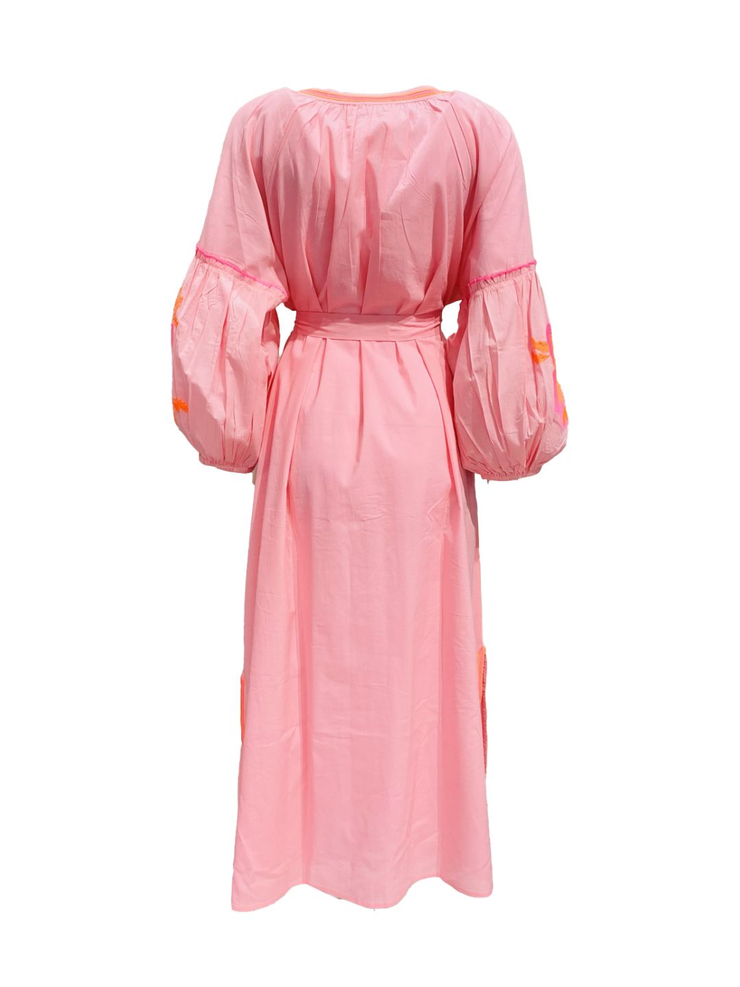 Abito Lungo Ricamato in Cotone Boho-Chic Mod.2