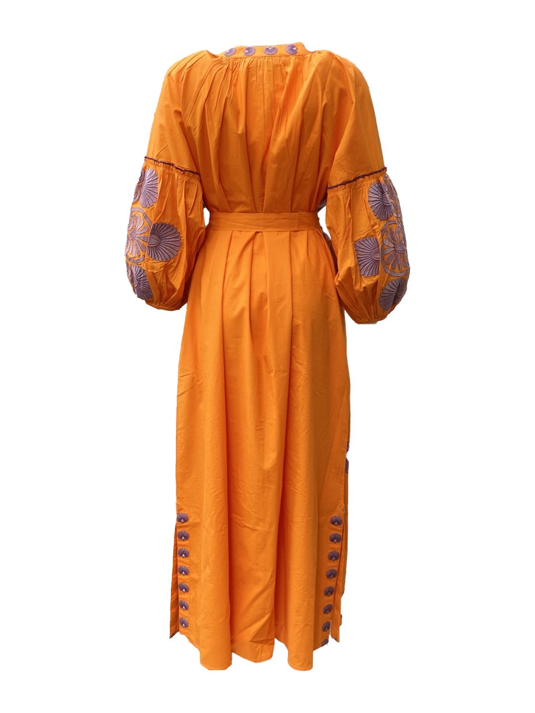 Abito Lungo Ricamato in Cotone Boho-Chic Mod.4