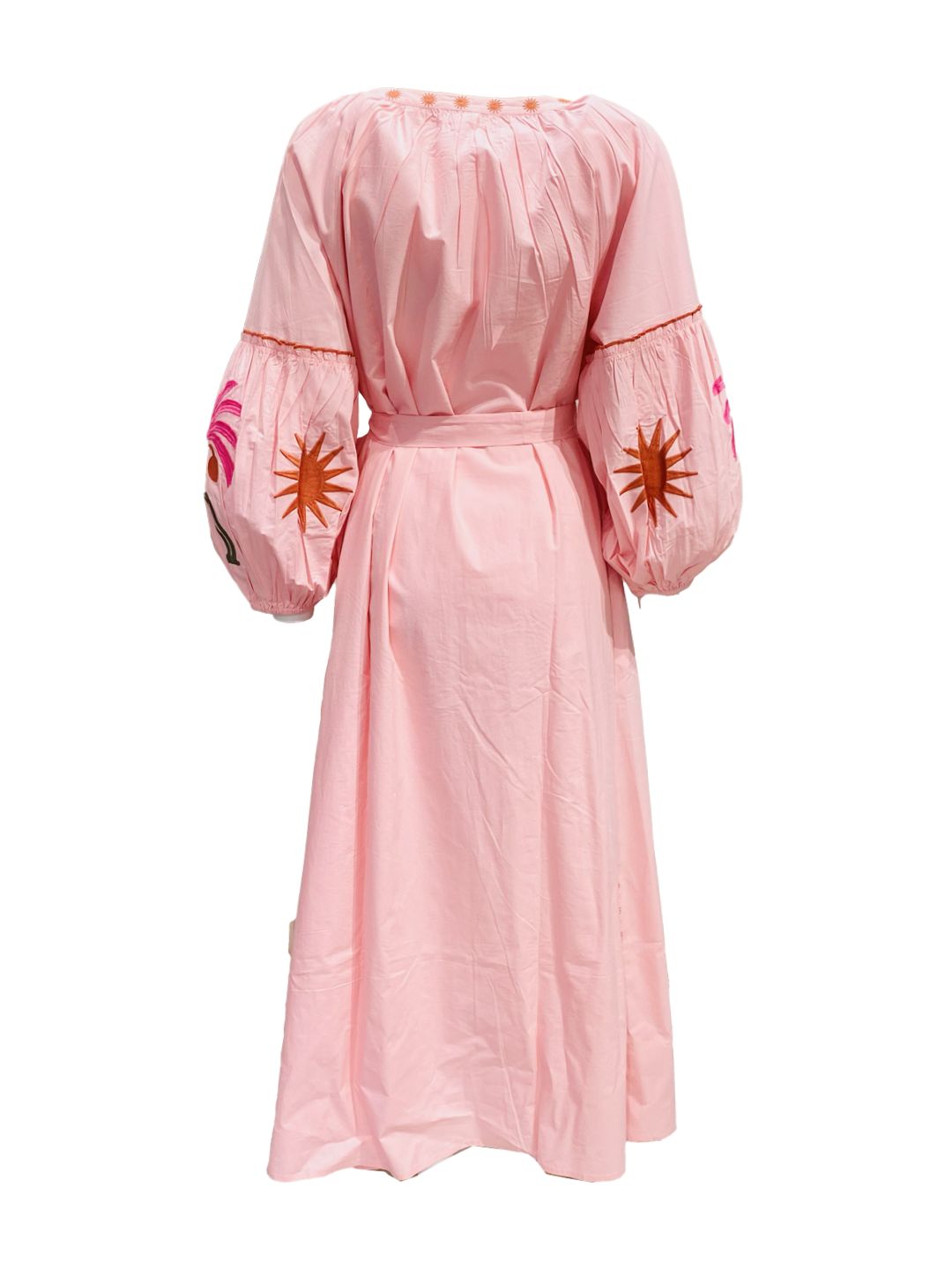 Abito Lungo Ricamato in Cotone Boho-Chic Mod.6