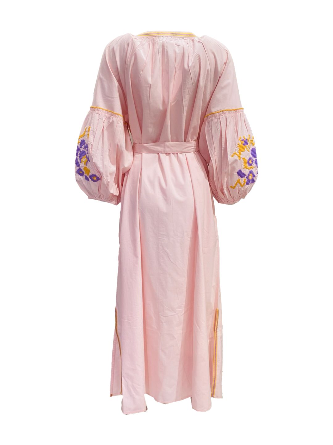 Abito Lungo Ricamato in Cotone Boho-Chic Mod.8