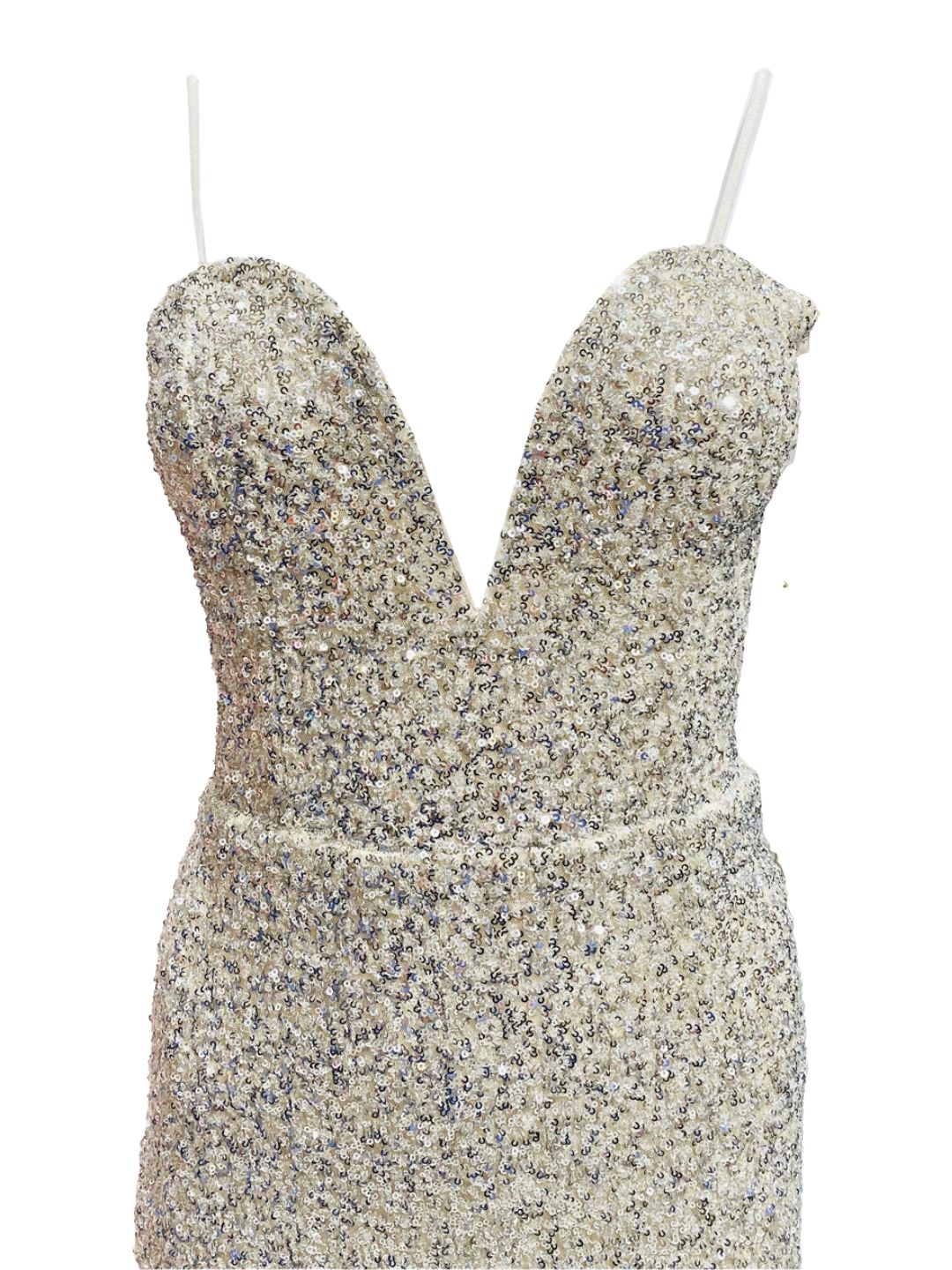 Abito Pailettes Argento 013414