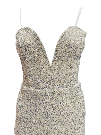 Abito Pailettes Argento 013414