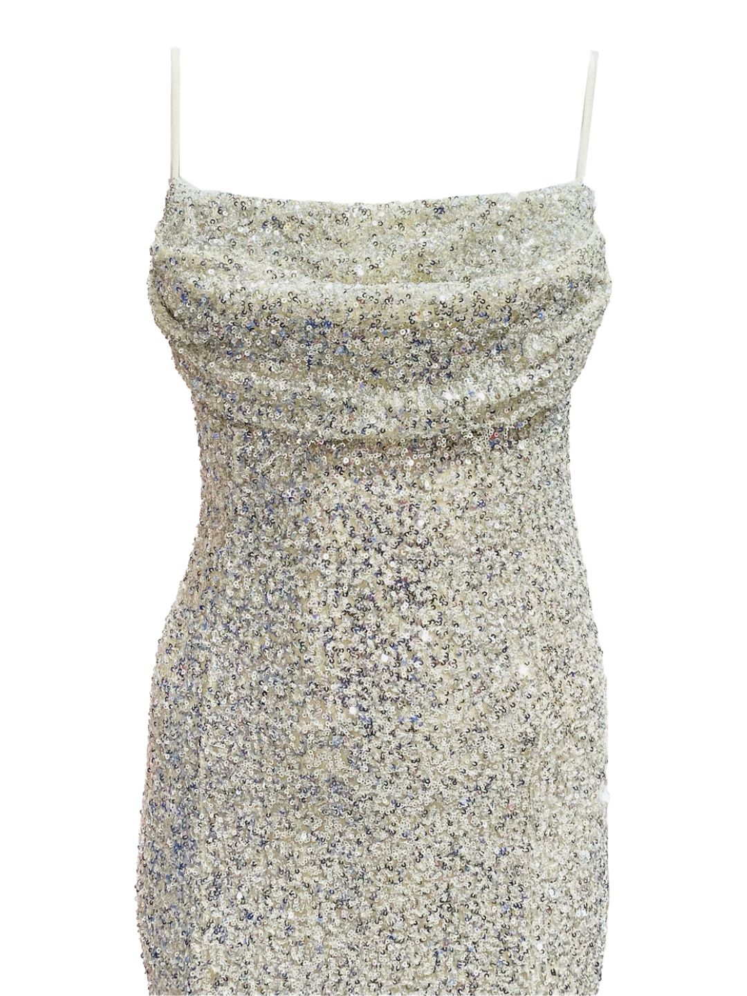 Abito Pailettes Argento 13064