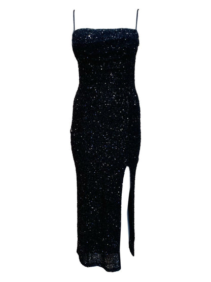 Abito Pailettes Nero 13064