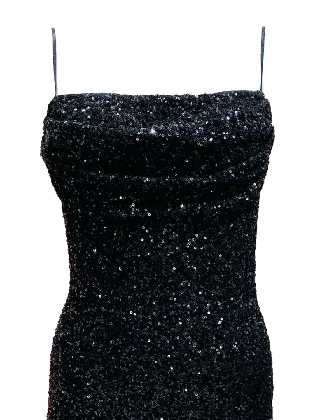 Abito Pailettes Nero 13064