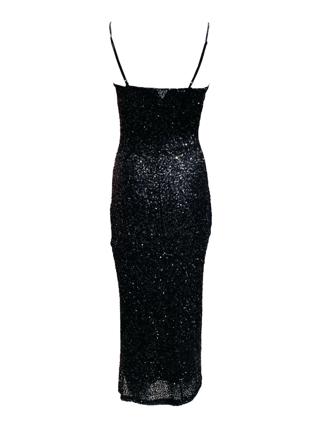 Abito Pailettes Nero 13064