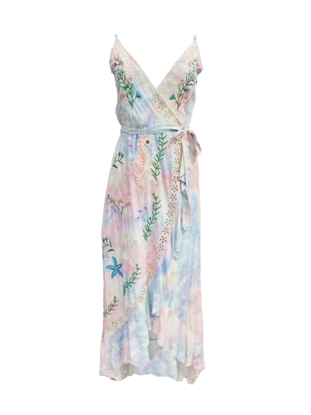 Abito Portafoglio Ricamato Boho Chic 56SD3033-1790