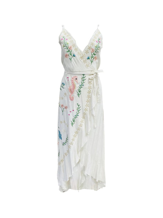 Abito Portafoglio Ricamato Boho Chic 56SD3033-1797