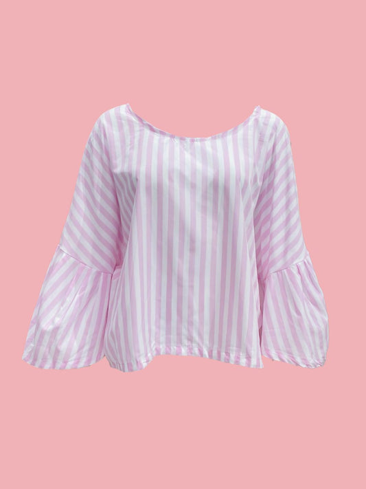 BLUSA Bloom RIGHE ROSA Ribes of LOVE
