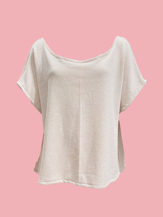 BLUSA SCATOLETTA Spugna Garzata french terry Rosa Ribes of LOVE