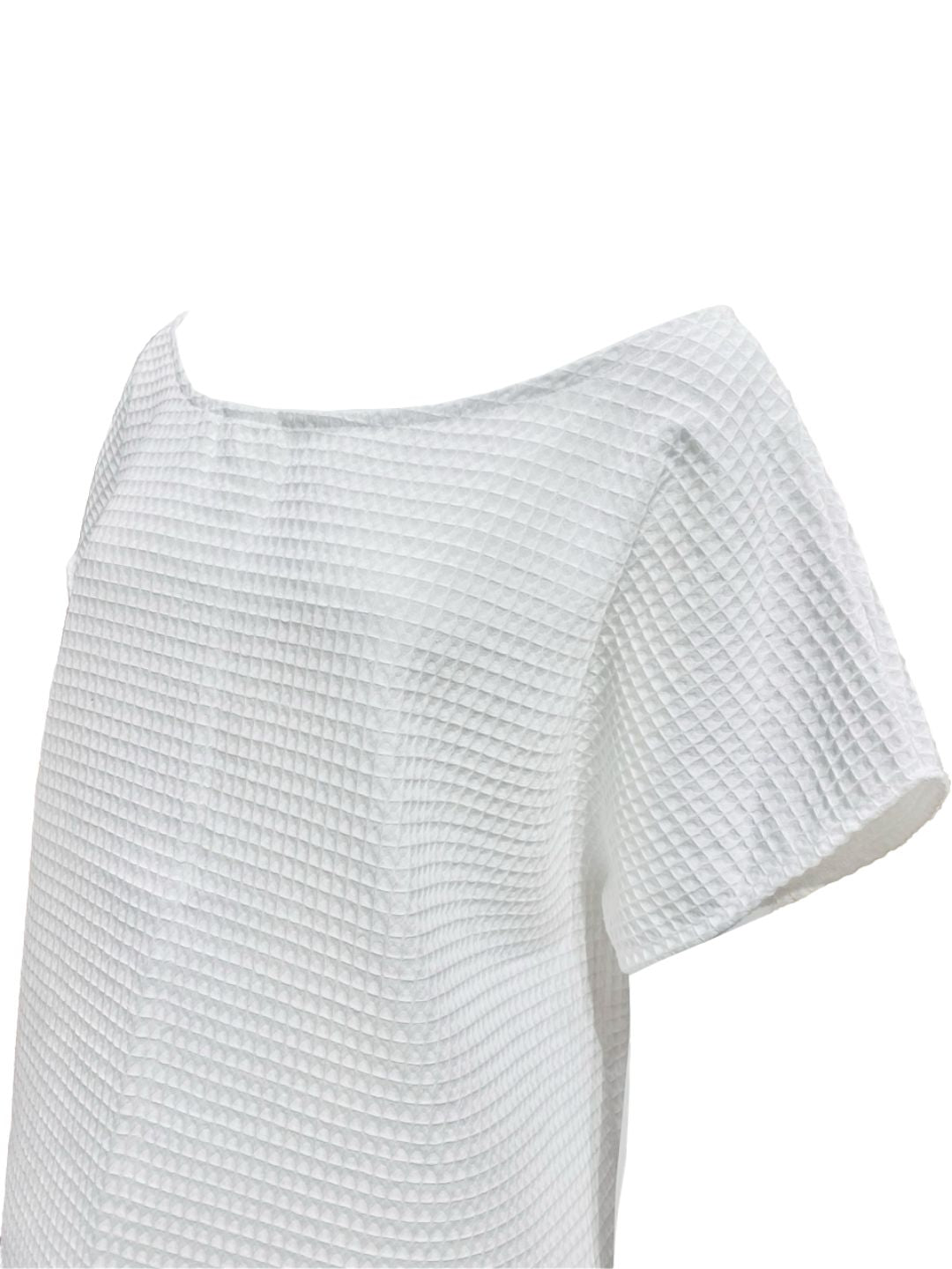 BLUSA SCATOLETTA Spugna Nido d'ape Bianco Ribes of LOVE