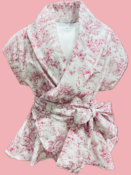 BLUSA TECOMA toile de jouy rosa Ribes of LOVE