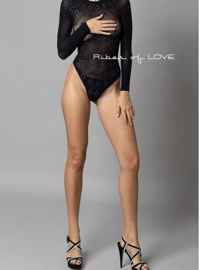 BODY RETE sexy Fosforescente al Buio 7230106