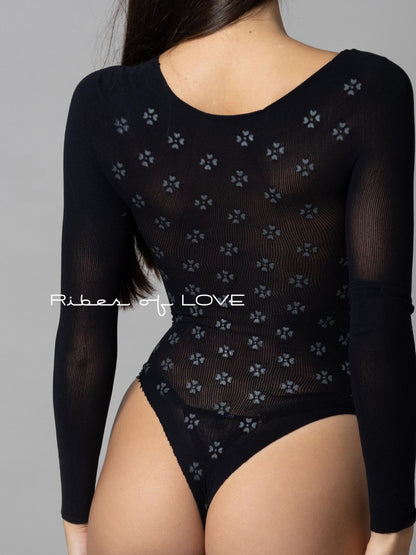 BODY RETE sexy Fosforescente al Buio 7230114