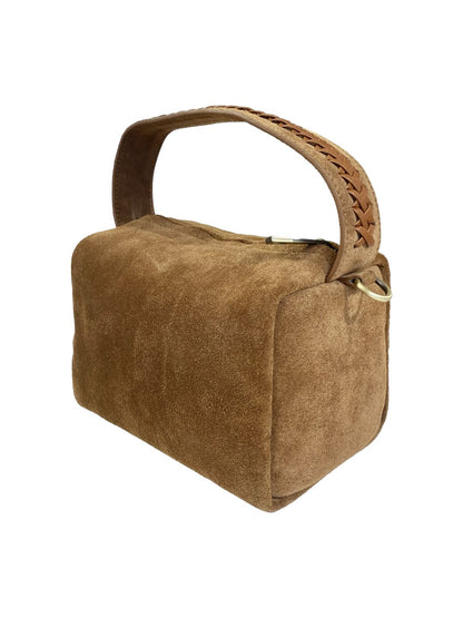 BORSA Bauletto Suede Cuoio 85981