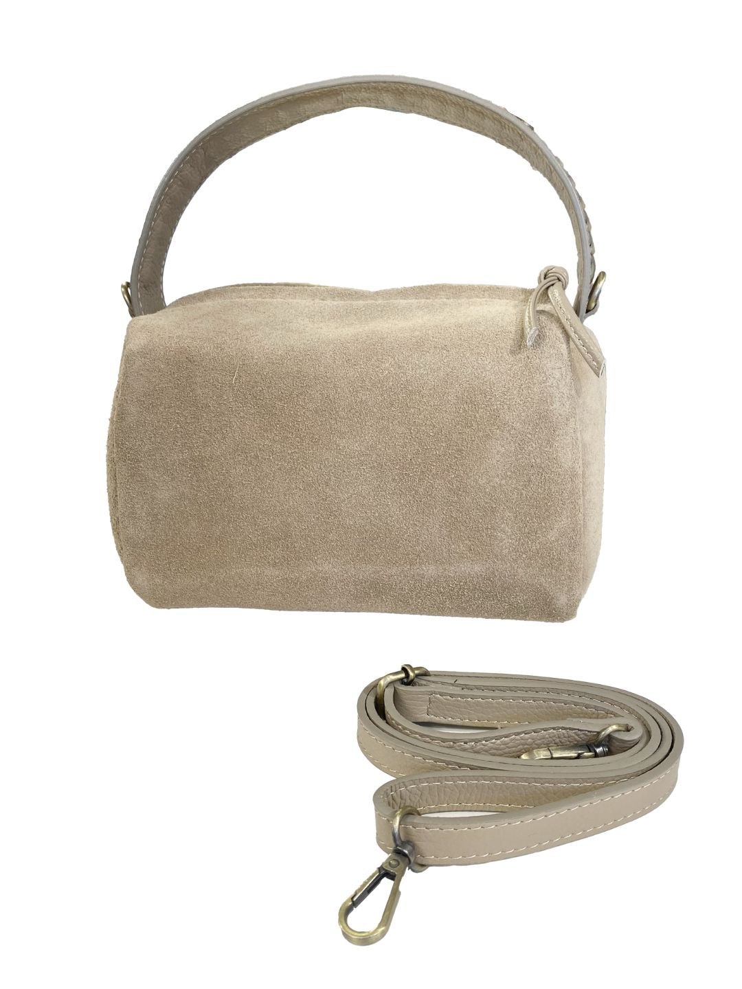 BORSA Bauletto Suede Tortora 85981