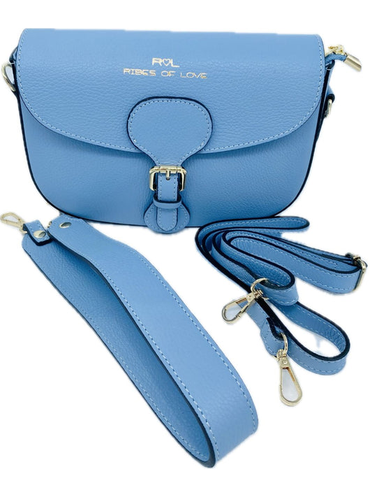 BORSA MAXI CON FIBBIA AZZURRO 85809G