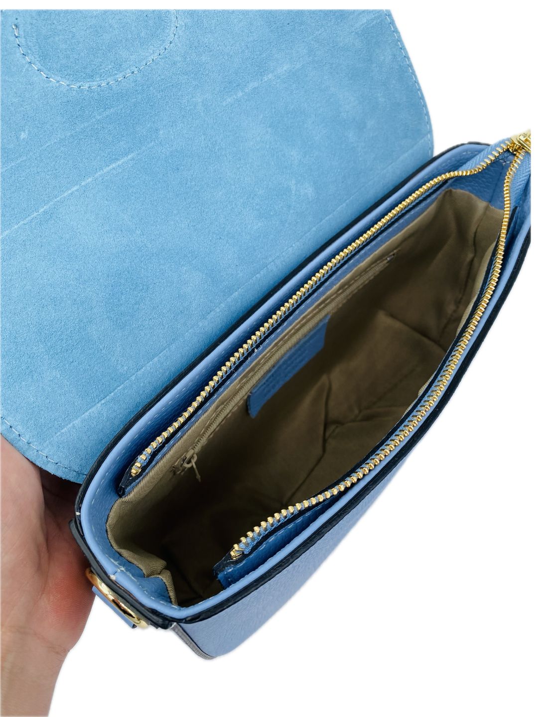 BORSA MAXI CON FIBBIA AZZURRO 85809G