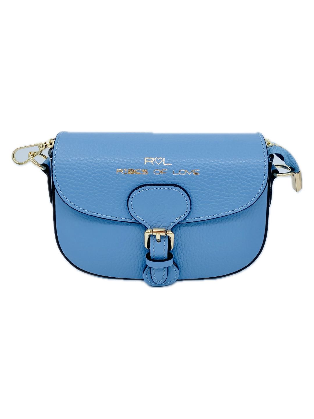 BORSA MINI CON FIBBIA AZZURRO 85809