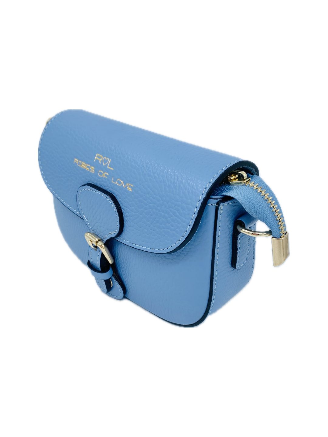 BORSA MINI CON FIBBIA AZZURRO 85809