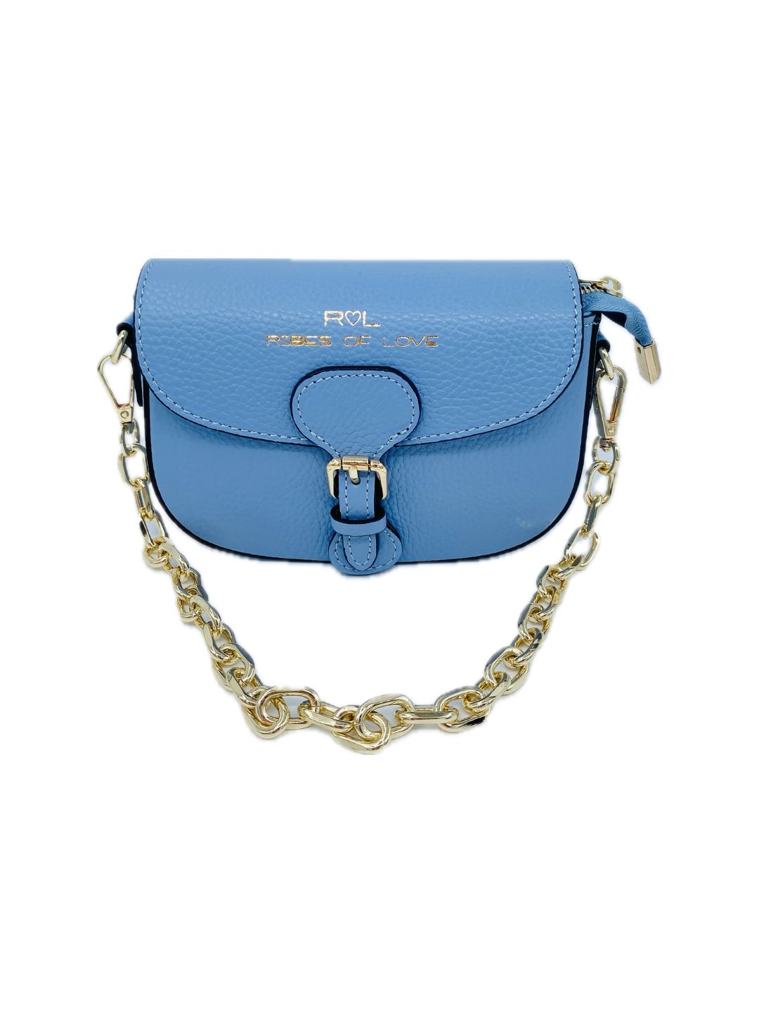 BORSA MINI CON FIBBIA AZZURRO 85809