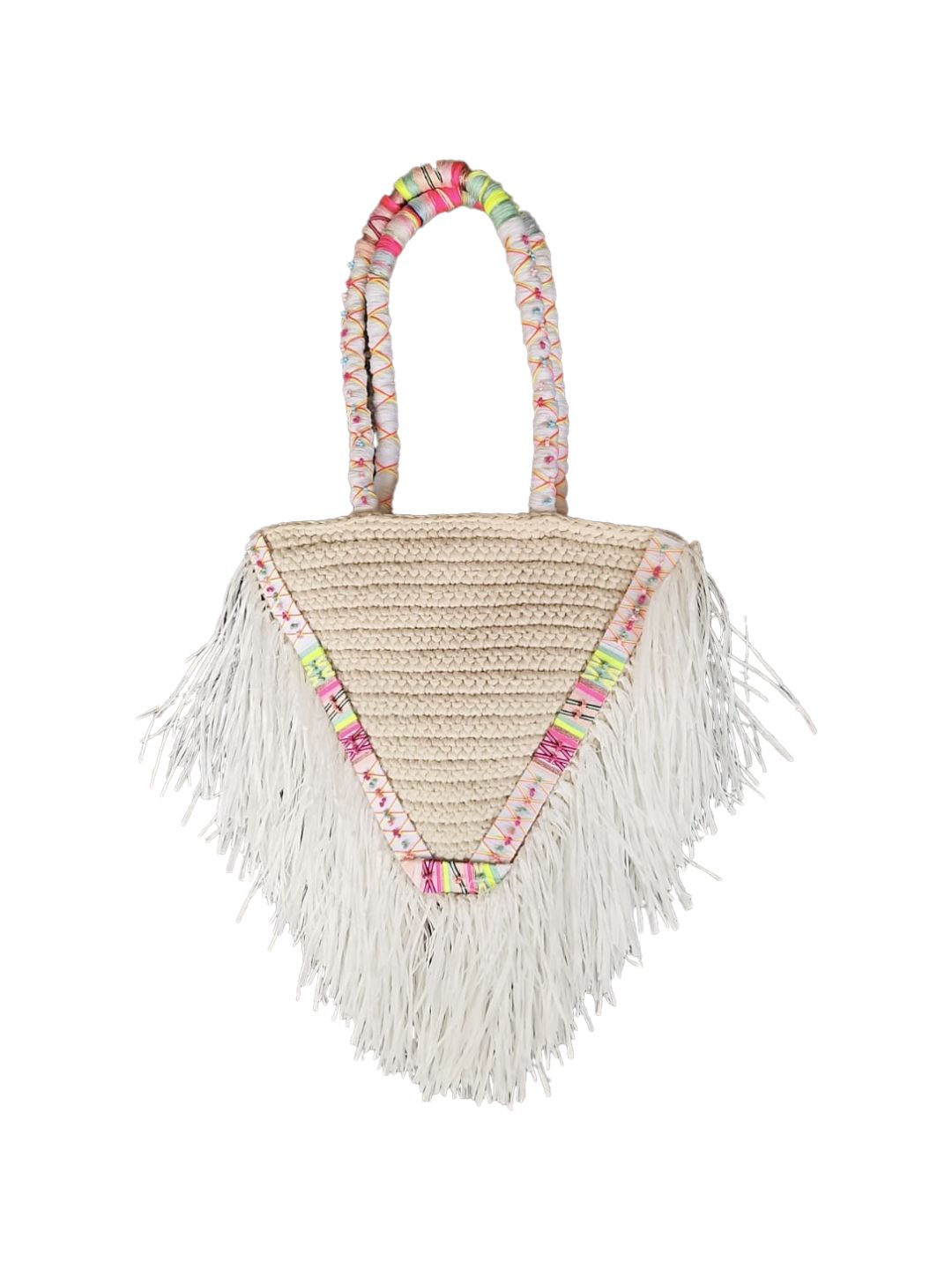 TRIANGLE BAG WITH FRINGES