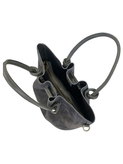 BORSA a Mano Suede Grigio Scuro 85988G