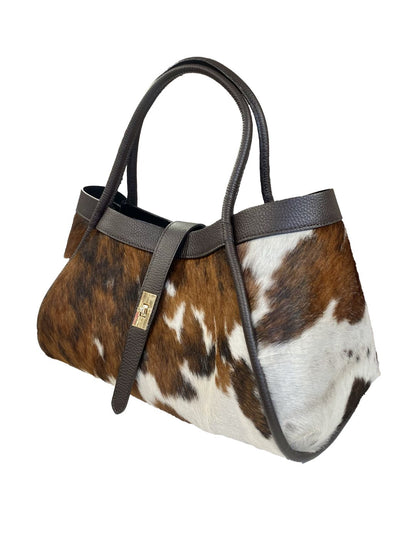 BORSA a Mano in pelle e Cavallino CA01