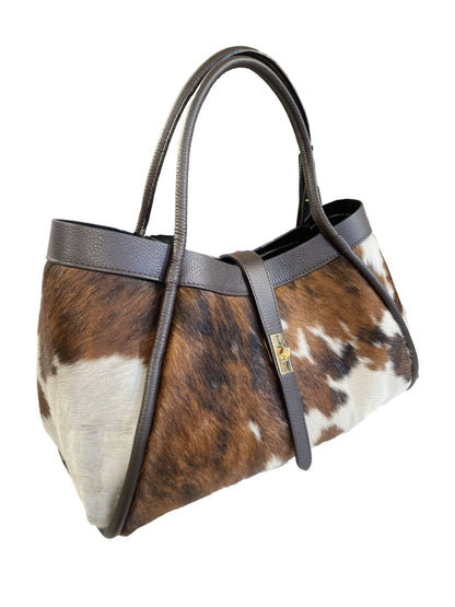 BORSA a Mano in pelle e Cavallino CA01