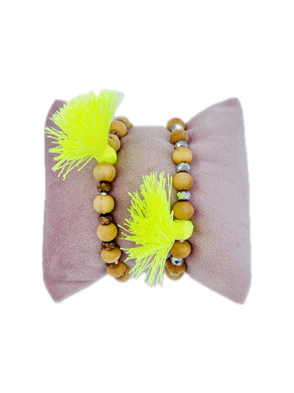 BRACCIALE RIBES NAPPA GIALLO 020224-11 Ribes of LOVE