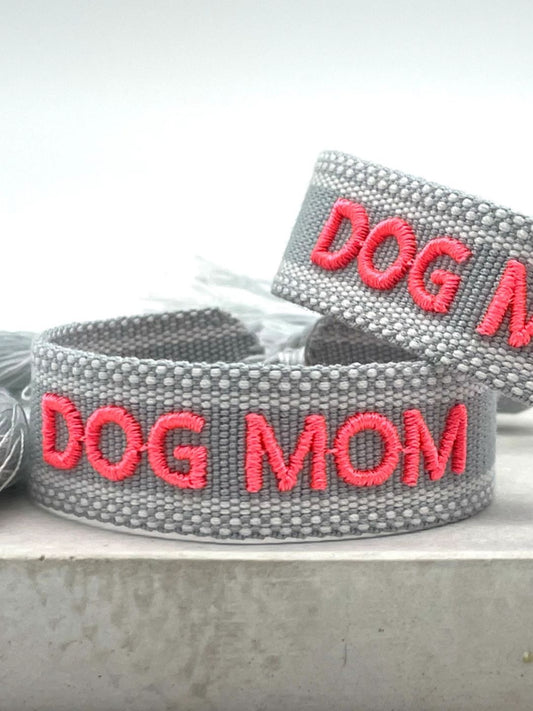 BRACCIALETTO TESSUTO DOG MOM