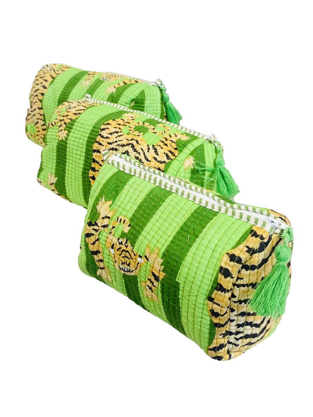 Beauty Case trapuntato Radical Chic Verde