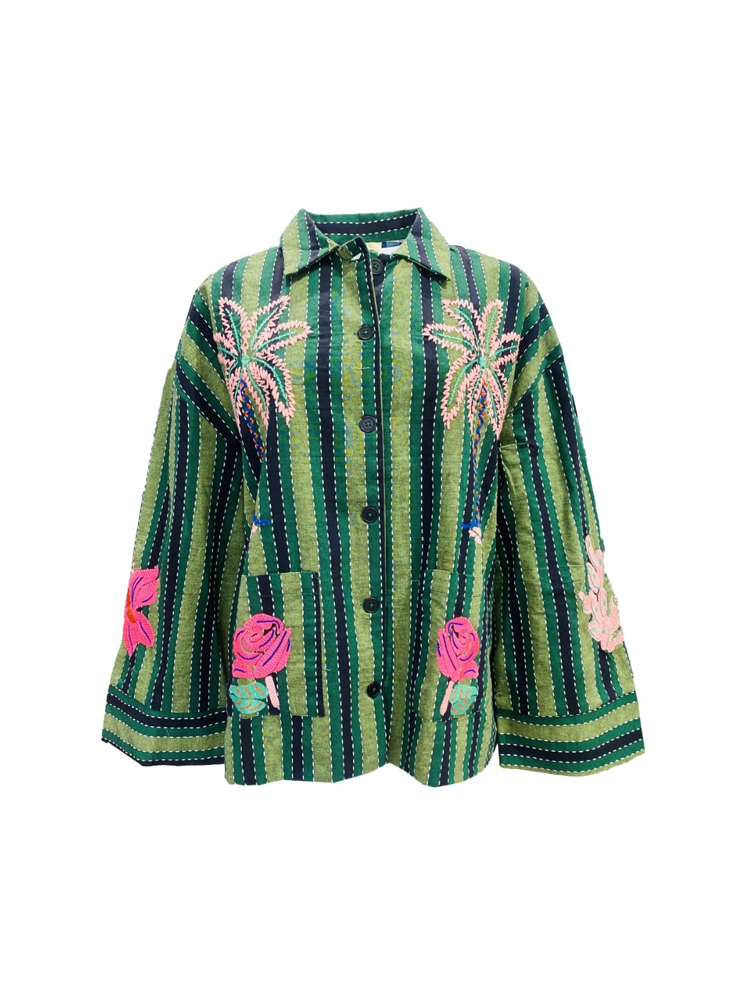 Blazer a Righe con Palme