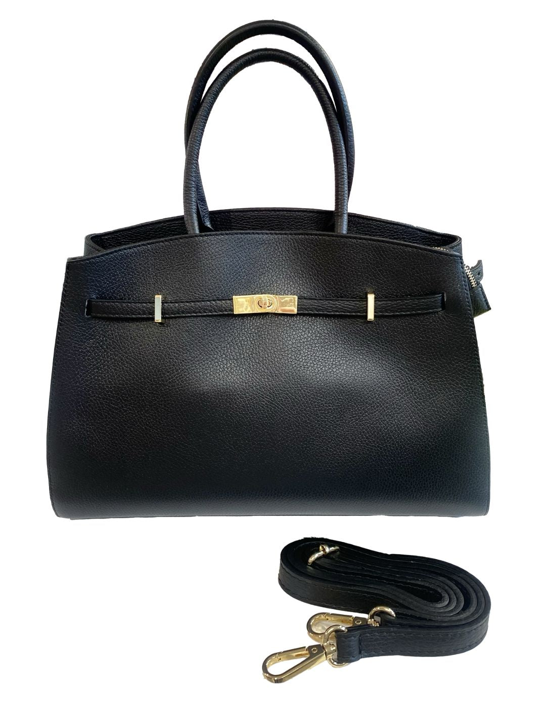 Borsa Shopper Classic in Vera Pelle Dollaro art.86117