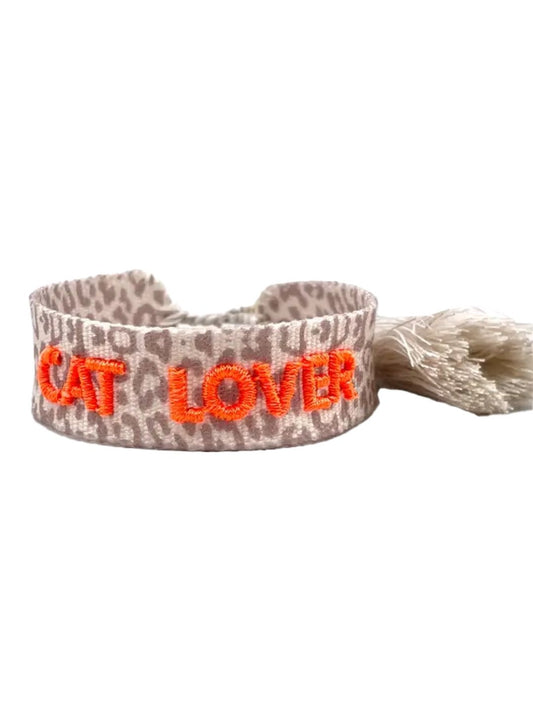 Bracciale "CAT LOVER" Leo e Arancio