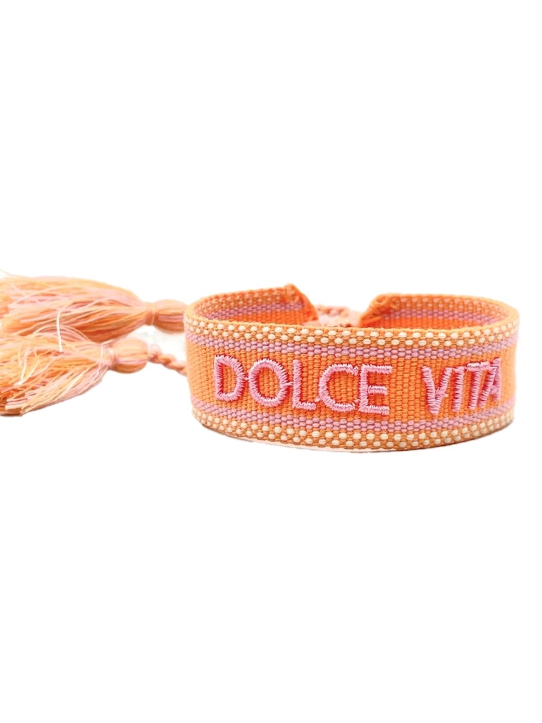 Bracciale "DOLCE VITA" Pesca e Rosa