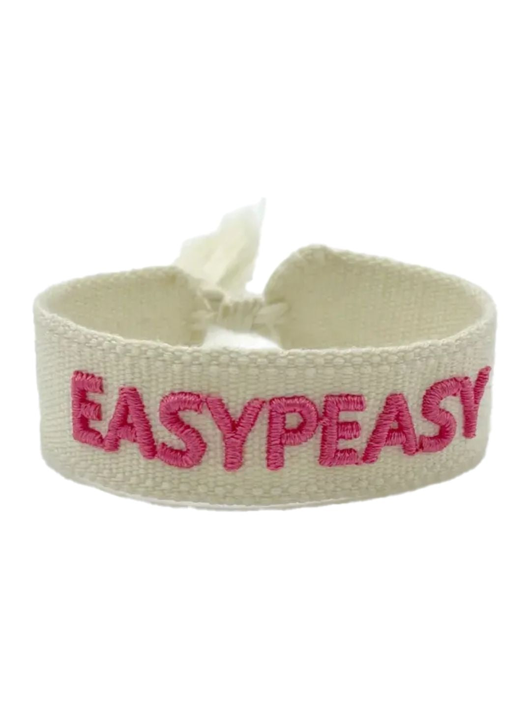 Bracciale "EASYPEASY" Panna e Fucsia