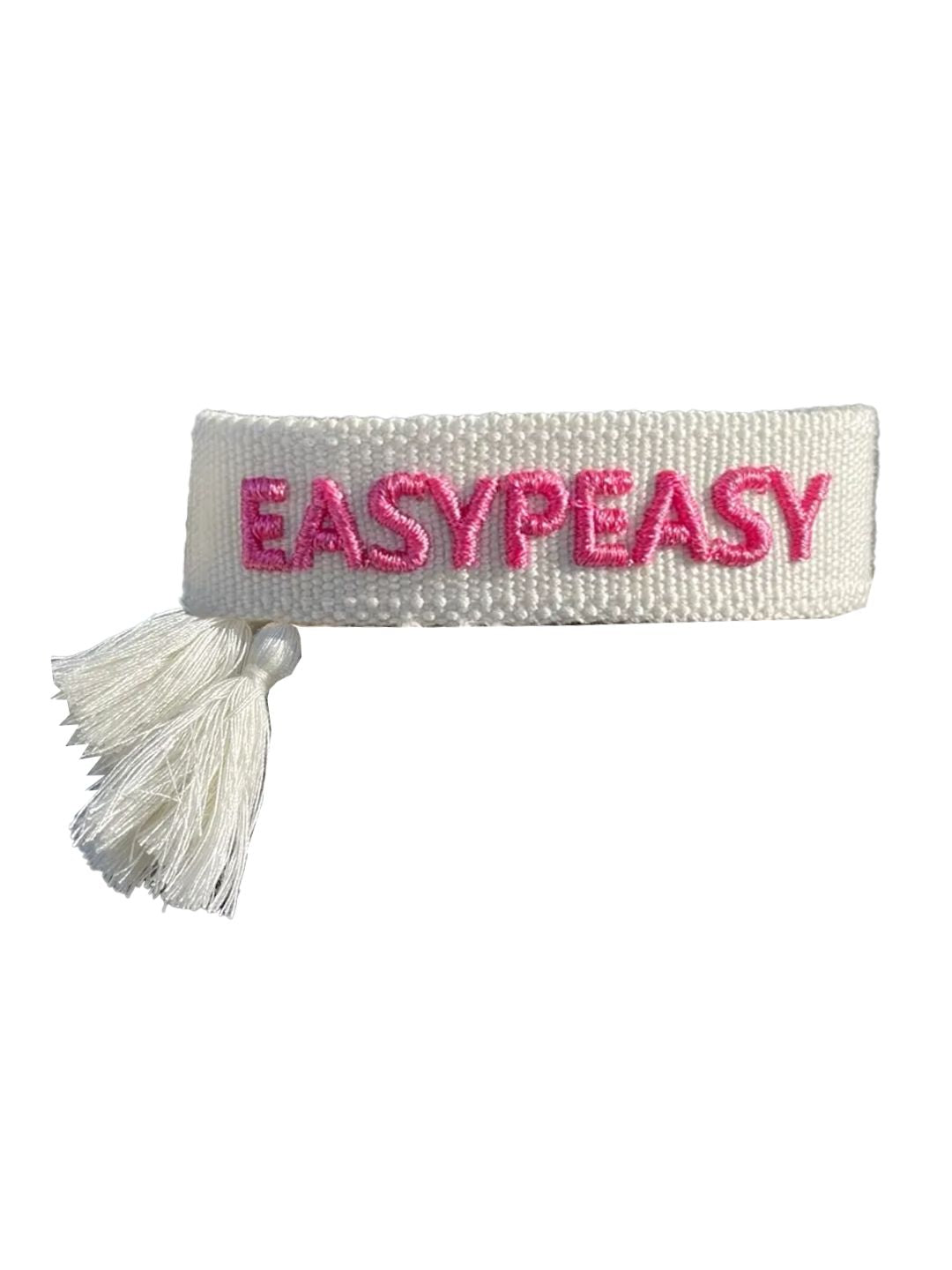 Bracciale "EASYPEASY" Panna e Fucsia