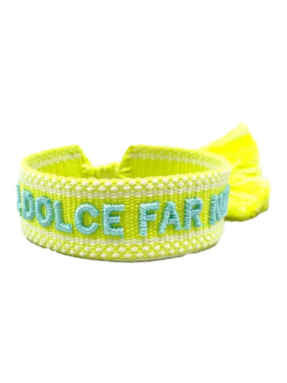 Bracciale "IL DOLCE FAR NIENTE" Lime e Turchese