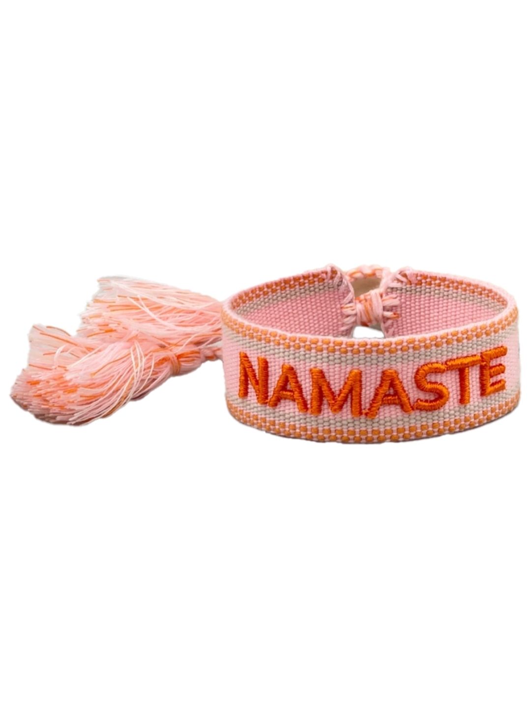 Bracciale "NAMASTE" Rosa Pesca e Arancio