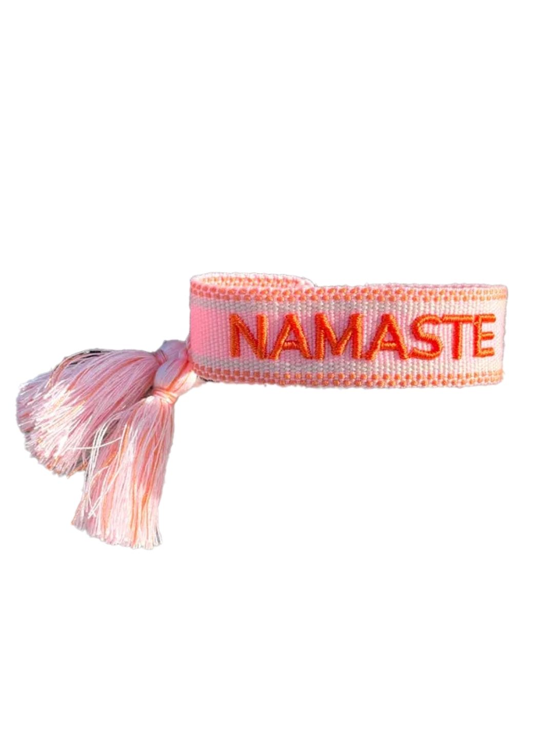 Bracciale "NAMASTE" Rosa Pesca e Arancio