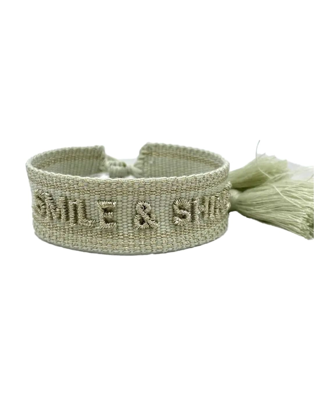 Bracciale "SMILE & SHINE" Salvia platino